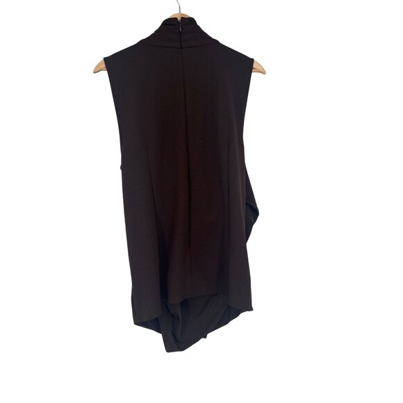 Lauren Ralph Lauren Brown Sleeveless  v Neck Top Womens top blouse XL stretch - Picture 2 of 4